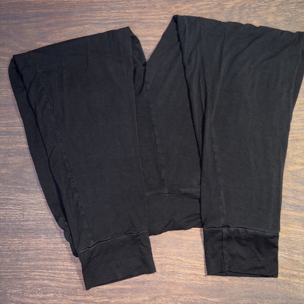 Boody Downtime Lounge Jogger Pants Women's Size Large Black Bamboo Pockets - Picture 3 of 7
